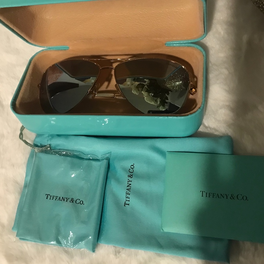 Tiffany & Co. Blue Mirror Aviators TF 3021